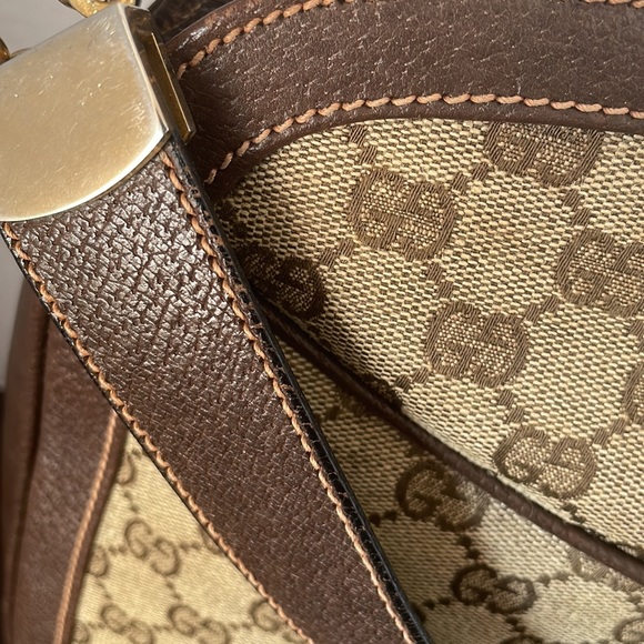 Authentic Gucci GG Canvas Leather Crossbody/Shoulder Bag . - Picture 16 of 17